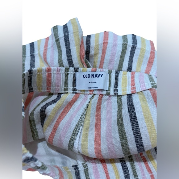 Old Navy Kids XL Multi-Striped Linen Shorts (NWT) - Picture 6 of 8